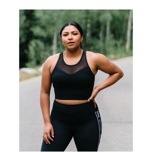 New Black Star Mesh Bra